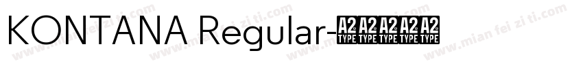 KONTANA Regular字体转换